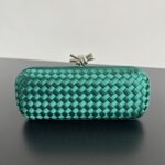 보테가 (징) kont晚宴 손가방 실크 위빙 청록 8651