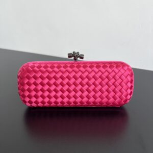 보테가 (징) kont 핸드백 핑크 실크 위빙 8651