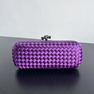 보테가 (징) kont晚宴 손가방 실크 편직 보라 8651