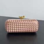 보테가 (징) kont晚宴 손가방 핑크 실크 위빙 8651