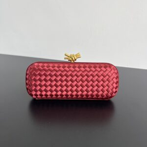 보테가 (징) kont晚宴 손가방 실크 위빙 레드 8651