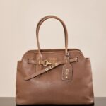 미우미우 (팬더) 어드벤처 나파 양가죽 손잡이 가방 대형 오크색 5BG291