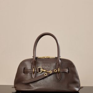 미우미우 (팬더) 어드벤처 베이쉘백 중형 브라운 5BB168