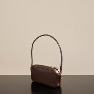 미우미우 (팬더) 소가죽 미니 핸드백 석송색 5NE024