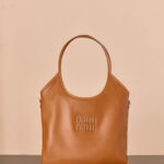 미우미우 (팬더) 아이비 대형 토트백 캐러멜 5BG231