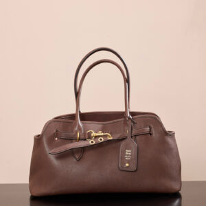 미우미우 (팬더) 나파 양가죽 손가방 브라운 5BG310