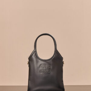 미우미우 (팬더) 아이비 미니 토트 블랙 5BA281