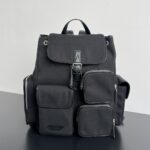 보테가 (징) 크로스로드 다목적 더블 백팩 블랙 837377