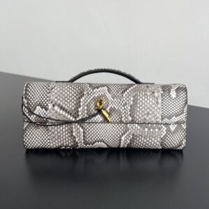 보테가 (징) 클러치 뱀피 손잡이 백 그레이 794945