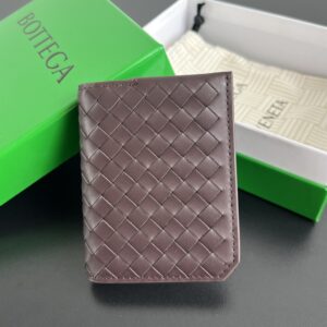 보테가 (징) 피콜로 엘라프 플랩 소가죽 카드 지갑 브라운 796964