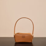 미우미우 (팬더) 소가죽 미니 핸드백 건배색 5NE024