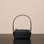 미우미우 (팬더) 소가죽 미니 핸드백 블랙 5NE024