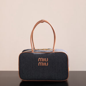 미우미우 (팬더) 비오 대형 데님 블루 백 5BB163