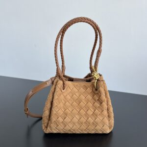 보테가 (징) 인트레치아토 반스웨이드 숄더백 브라운 796569