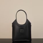 미우미우 (팬더) 아이비 토트 대형 블랙 5BG231