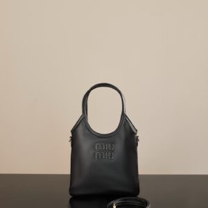 미우미우 (팬더) 아이비 미니 토트 블랙 5BA281