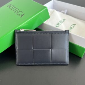 보테가 (징) 대형 체크 카드 지갑 블랙 679843