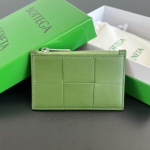 보테가 (징) 대형 체크 카드 지갑 그린 679843