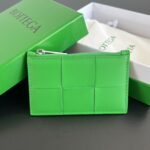 보테가 (징) 대형 체크 카드 지갑 그린 679843