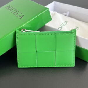 보테가 (징) 대형 체크 카드 지갑 그린 679843