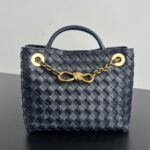 보테가 (징) 안디아모 업그레이드 블랙 골드 체인 숄더백 블랙 786008