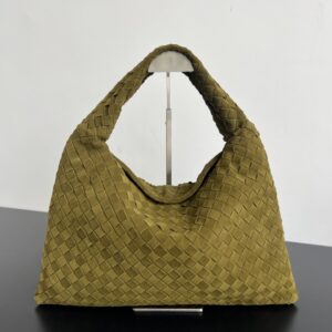 보테가 (징) 중형 양가죽 HOP 백 올리브 796262