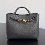 보테가 (징) 안디아모 오스트리치 가죽 백 블랙 805231