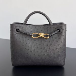 보테가 (징) 안디아모 오스트리치 가죽 백 블랙 805231