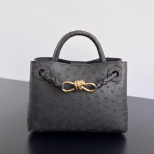 보테가 (징) 안디아모 블랙 타조가죽 미니백 805232