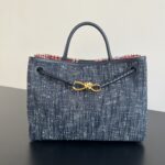 보테가 (징) 안디아모 미디움 블루 데님 백 836381