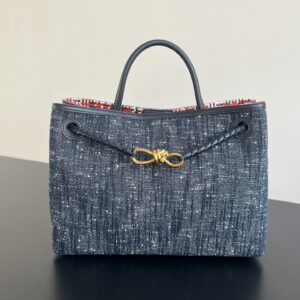 보테가 (징) 안디아모 미디움 블루 데님 백 836381