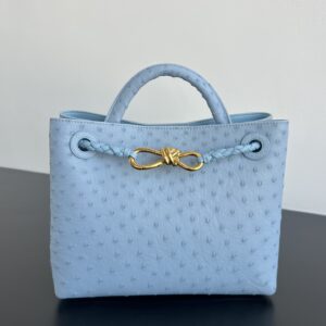 보테가 (징) 안디아모 오스트리치 핸들백 블루 805231