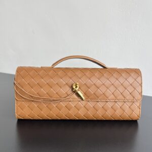 보테가 (징) 클러치 롱 핸드백 브라운 741511