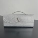 보테가 (징) 클러치 만다리 손잡이 실버 844124