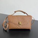 보테가 (징) Knot Lock 숄더백 브라운 817191