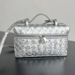 보테가 (징) 바니티 케이스 화장품 가방 실버 789109