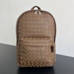 보테가 (징) 남성 더블 격자 패턴 백팩 브라운 833158