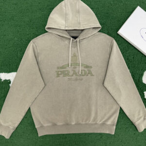 프라다 [잔디집] 로고 후디 코튼