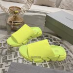 발렌시아가 스피드 2.0 슬라이드 리사이클드 니트 네온옐로우