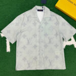 루이비통 [ 잔디집 ] 24SS 모노그램 실크 쇼트 슬리브 셔츠