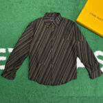 루이비통 [잔디집] 23FW LV 긴팔 셔츠 코튼 자가드 로고