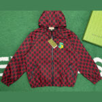 구찌 [ 잔디집 ] GG 후드 자켓 립스탑 나일론