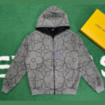 루이비통 [잔디집] 리버시블 더블 페이스 울 후드 집업 자켓