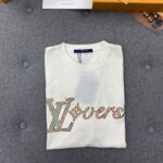 루이비통 [TJ공장] LV러버스 비즈 시퀸 레귤러핏 반팔 티셔츠 오가닉 코튼 시그니처