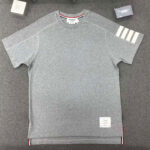 톰브라운 [TJ공장] 사선 반팔 슬리브 티셔츠 그레이