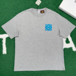 로에베 [ 잔디집 ] 에너그램 자수 테리 릴렉스 핏 반팔 티셔츠 그레이