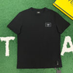 펜디 [ 잔디집 ]  자카드 라벨 레귤러 핏 코튼 저지 반팔 티셔츠 “2COLOR”