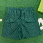 구찌 [ 잔디집 ] GG 로고 프린트 나일론 스윔 쇼츠 그린