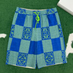 로에베 [ 잔디집 ] 에너그램 체크 테리 반바지