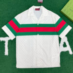 구찌 [ 잔디집 ] GG 웹 디테일 코튼 셔츠